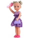 Кукла Moni Toys - С лилава рокля, 36 cm - 1t