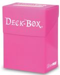Кутия за карти Ultra Pro - Solid Color Deck Box, Bright Pink (80+ бр.) - 1t