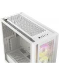 Кутия Corsair - iCUE 5000D RGB Airflow, mid tower, бяла/прозрачен - 10t
