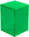 Кутия за карти Ultra Pro - Eclipse 2-Piece Deck Box, Lime Green (100+ бр.) - 1t
