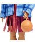 Кукла Barbie Extra - С розови кичури, баскетболна рокля и аксесоари - 3t
