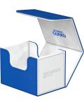 Кутия за карти Ultimate Guard Sidewinder 100+ XenoSkin SYNERGY - Blue/White - 4t