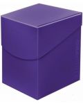 Кутия за карти Ultra Pro - Eclipse PRO Deck Box, Royal Purple (110 бр.) - 1t