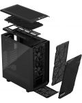Кутия Fractal Design - Meshify 2 Compact, mid tower, черна/прозрачна - 10t