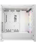 Кутия Corsair - iCUE 5000D RGB Airflow, mid tower, бяла/прозрачен - 3t