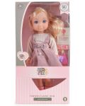 Кукла Moni Toys - С лилава рокля и дълга руса коса, 36 cm - 2t