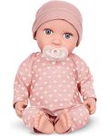 Кукла-бебе Battat Lulla Baby - С пижама на сърца и розова шапка - 2t