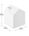 Кутия за салфетки Umbra - Casa, 17 x 13 x 13 cm, бяла - 5t