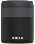 Кутия за храна и напитки Kambukka - Bora, 600 ml, черен мат - 1t