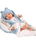 Кукла-бебе Arias - Мартин с пухено одеяло в синьо, 40 cm - 2t