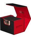 Кутия за карти Ultimate Guard Sidewinder 100+ XenoSkin Synergy - Black/Red - 3t