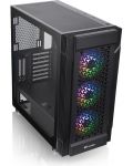 Кутия Thermaltake - Versa T27 ARGB, mid tower, черна/прозрачна - 5t