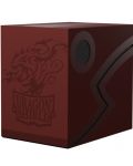 Кутия за карти Dragon Shield Double Shell - Blood Red/Black (150 бр.) - 1t