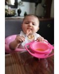 Купа за хранене с въртене на 360° BabyJem - Розова - 5t
