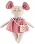 Кукла от плат Asi Dolls - Малката мишка Миси, с чанта за зъбче, 22 cm - 1t