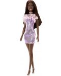 Кукла Barbie - С розова рокля с пайети - 1t