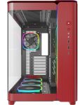 Кутия MONTECH - KING 95 Pro, mid tower, червена/прозрачна - 3t
