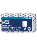 Кухненска хартия Tork - Reflex Wiping, M4, 6 х 857 къса, бяла - 2t