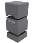 Кутия за карти Ultra Pro Satin Tower - Smoke Grey (100+ бр.) - 2t