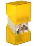 Кутия за карти Ultimate Guard Boulder Deck Case - Standard Size, жълта (60 бр.) - 3t