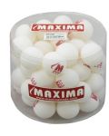 Кутия с топчета за тенис на маса Maxima - 50 броя, бели - 2t