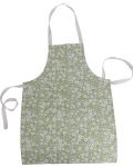 Кухненска престилка на цветя H&S - 60 х 84 cm, памук, зелена - 1t