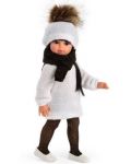 Кукла Asi Dolls - Сабрина с бяла рокля и черен шал, 40 cm - 1t