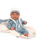 Кукла-бебе Arias - Бруно със син костюм и аксесоари, 45 cm - 3t