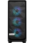Кутия Fractal Design - Meshify 2 Compact Lite RGB, mid tower, черна/прозрачна - 2t