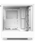 Кутия NZXT - H5 Elite Matte White, mid tower, бяла/прозрачна - 3t