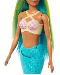 Кукла Barbie - Барби русалка със синя коса - 3t