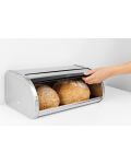 Кутия за хляб Brabantia - Roll Top, 16 l, Metallic Grey - 5t