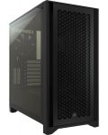 Кутия Corsair - 4000D Airflow, mid tower, черна/прозрачна - 1t