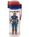 Квадратна бутилка за вода Stor - Avengers, 550 ml - 1t