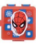 Квадратна кутия за храна Stor Spider-Man - С 3 отделения - 2t