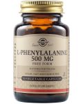 L-Phenylalanine, 500 mg, 50 растителни капсули, Solgar - 1t