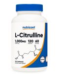 L-Citruline, 1000 mg, 120 капсули, Nutricost - 1t