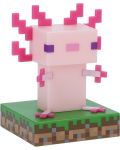 Лампа Paladone Games: Minecraft - Axolotl Icon - 2t