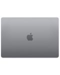 Лаптоп Apple - MacBook Air 15, 15.3", М2 8/10, 8GB/256GB, сив - 6t