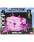 Лампа Paladone Games: Minecraft - Axolotl - 5t
