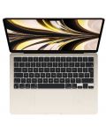 Лаптоп Apple - MacBook Air 13, 13.6'', WQXGA, M2, 256GB, златист - 2t