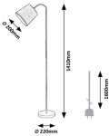 Лампион Rabalux - Godric 6640, IP20, LED, E27, 1 x 25W - 4t