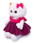 Плюшена играчка Budi Basa - Коте Ли-Ли бебе, в сукманче, 20 cm - 3t