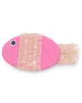 Плюшена играчка Budi Basa - Коте Ли-Ли бебе, с розова рибка, 20 cm - 4t