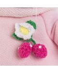 Плюшена играчка Budi Basa - Коте Ли-Ли, бебе, с розова блузка и брошка, 20 cm - 3t