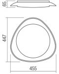 LED Плафон Smarter - Verena 05-922, IP20, 240V, 24W, черен мат - 2t