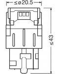 LED Автомобилни крушки Osram - LEDriving, SL, Red, W21W, 1.4W, 2 броя, червени - 4t