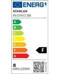 LED крушка Vivalux - AF60, E27, 8W, 3000K, филамент - 2t