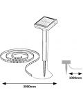 LED соларна лента Rabalux - Ansoo 77016, IP 44, 0.26 W, DC 3.2 V, 30 lm, 3000 k, черна - 7t