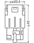 LED Автомобилни крушки Osram - LEDriving, SL, Amber, WY21W, 1.4W, 2 броя, жълти - 4t